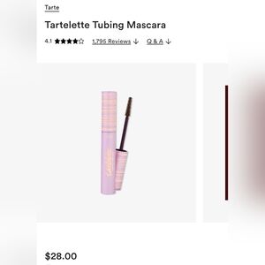 Tarte Brown Tartelette Tubing Mascara NIB Lengthening Sweat & Smudge Proof 24hr